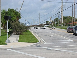 Hurricane aftermath from Stuart FL-poles-down.jpg